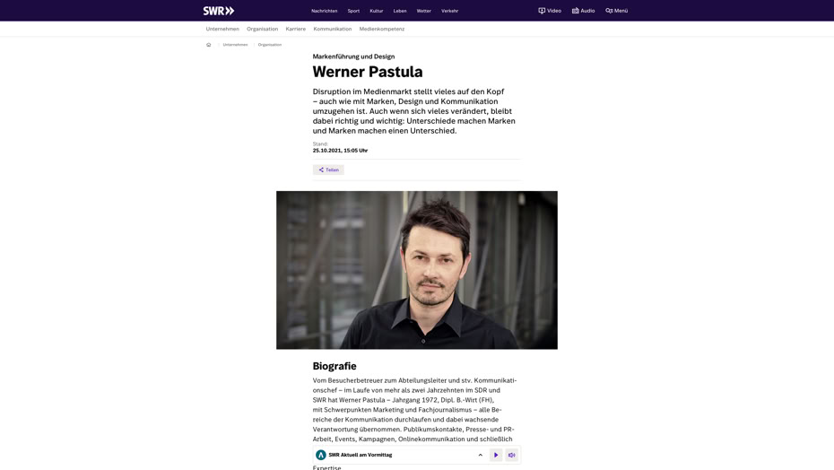 Screenshot SWR Speaker-Seite